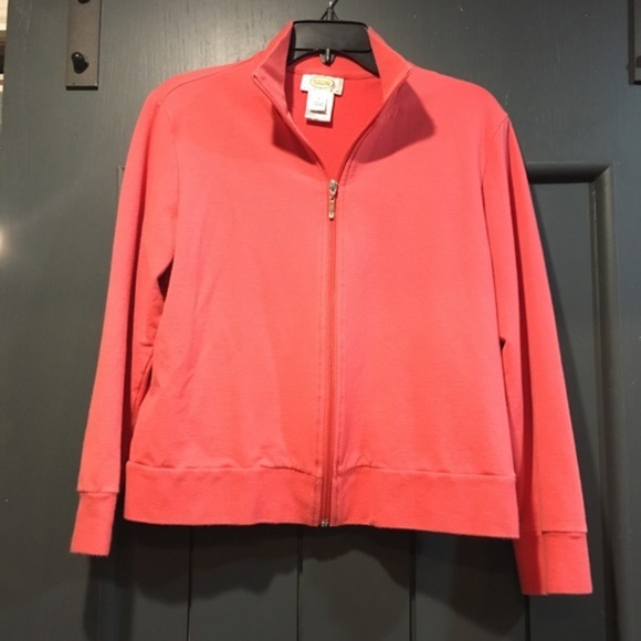 Talbots Womens Petite Zip Up Track Jacket - Picture 1 of 4